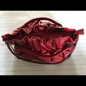 Red hobo bag from Just Fab